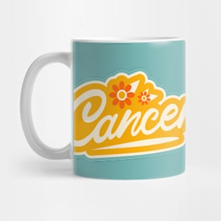 Retro Cancer Horoscope Sign // Vintage Cancer Zodiac Sign Mug